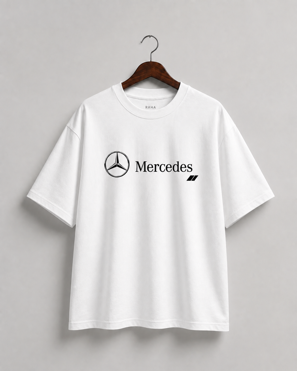 Mercedes AMG GT Graphic Oversized T-Shirt – White