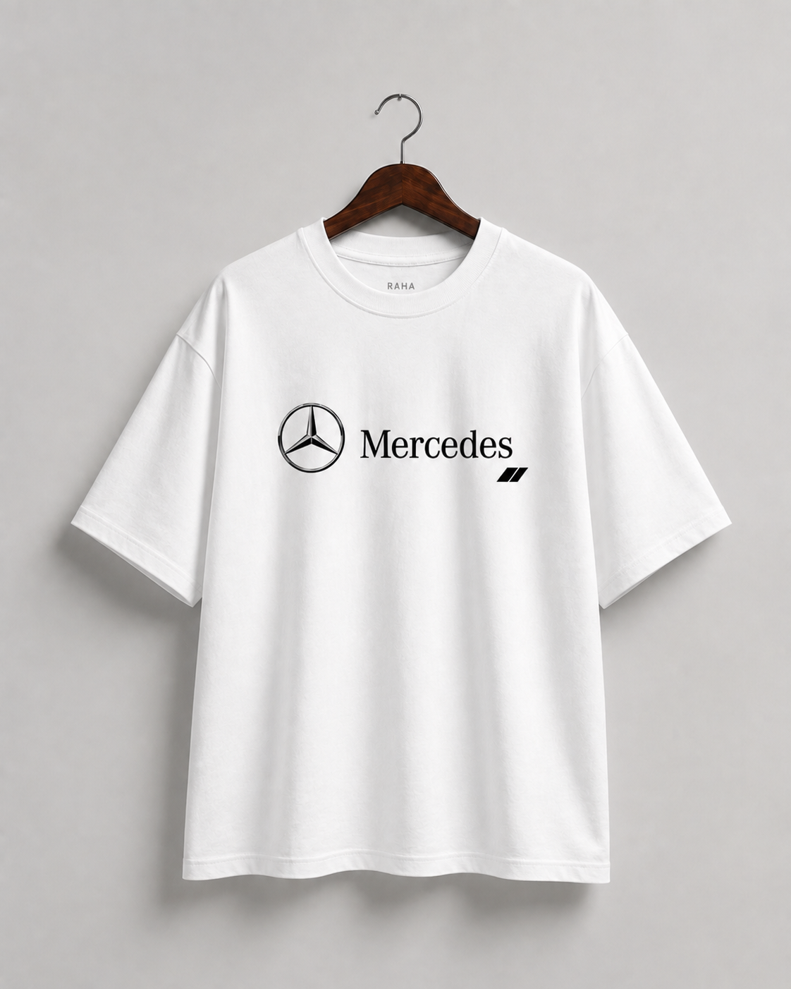 Mercedes AMG GT Graphic Oversized T-Shirt – White