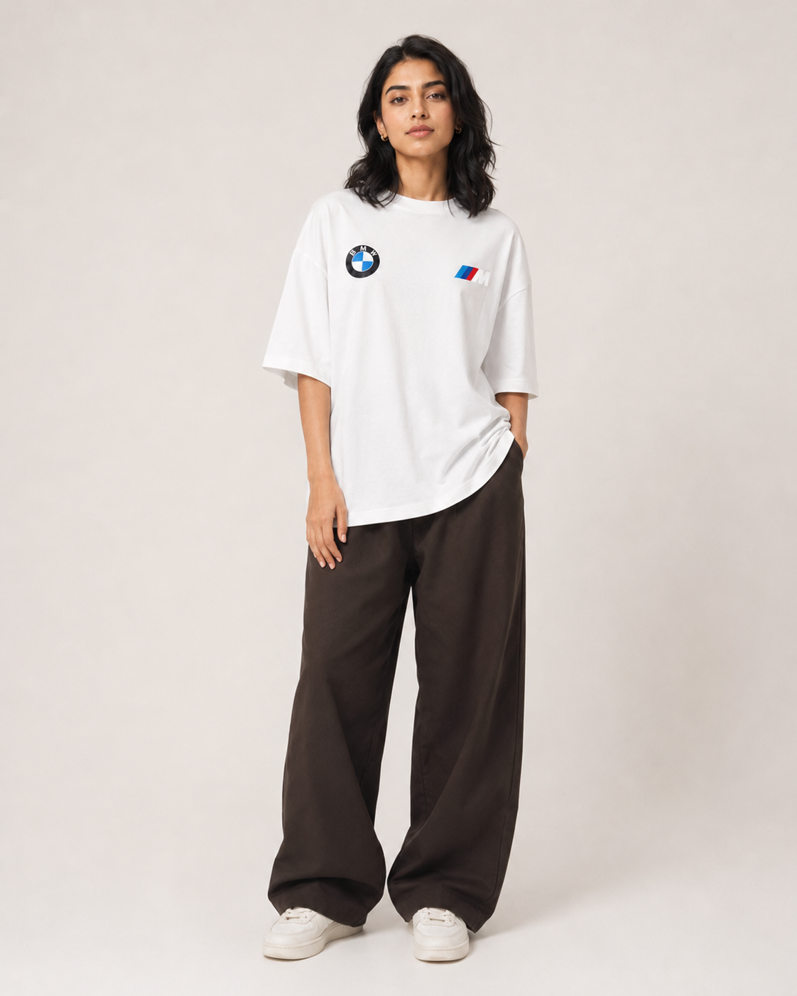 BMW M Graphic Oversized T-Shirt – White