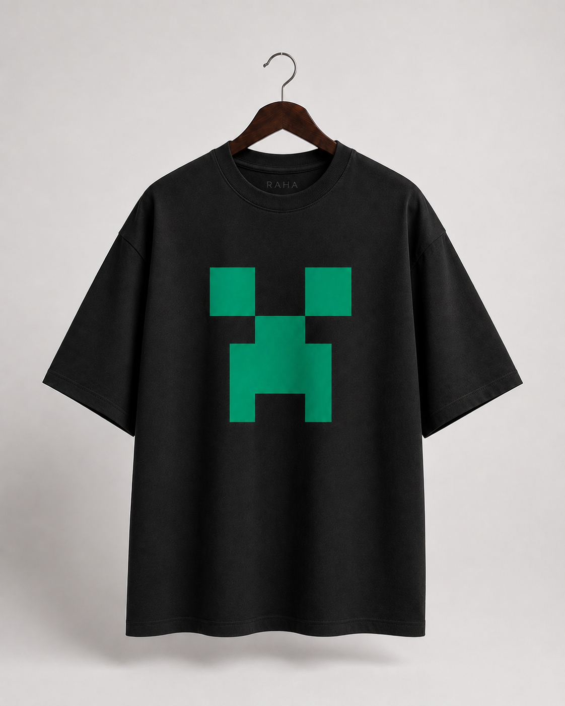 Creeper Graphic Oversized T-Shirt – Black