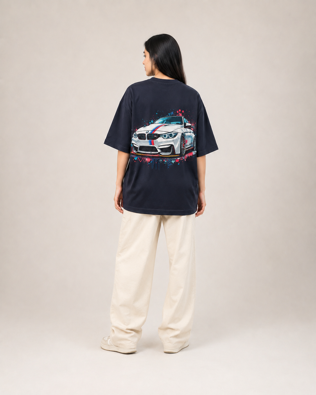 BMW M Graphic Oversized T-Shirt – Black