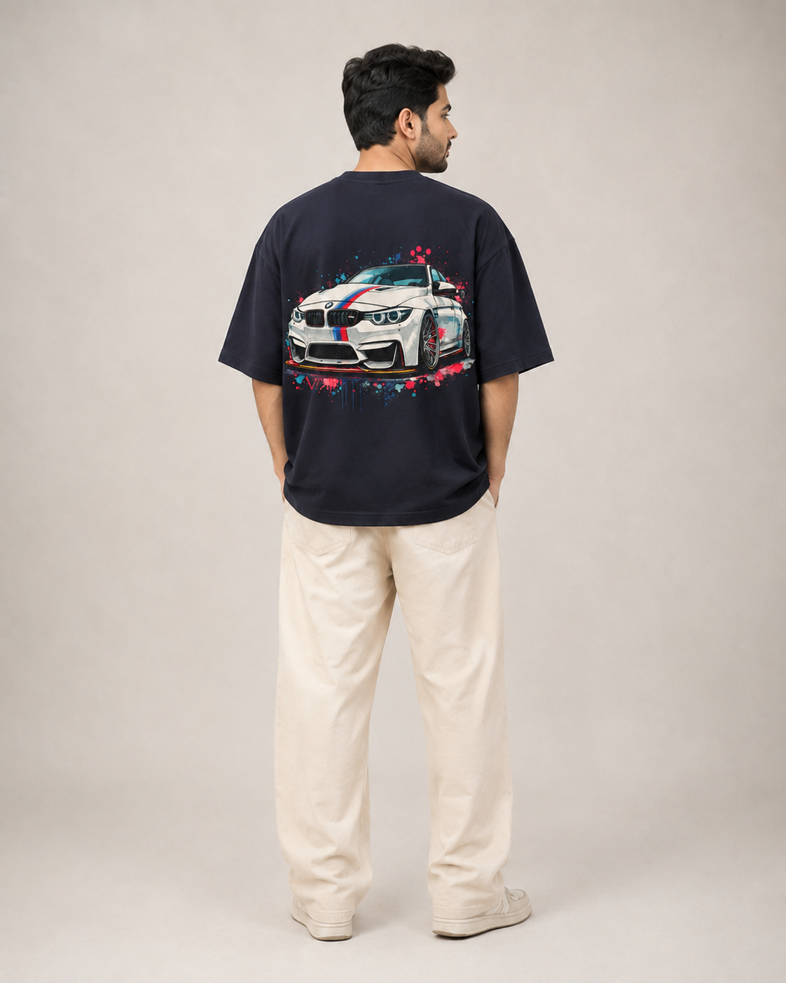 BMW M Graphic Oversized T-Shirt – Black
