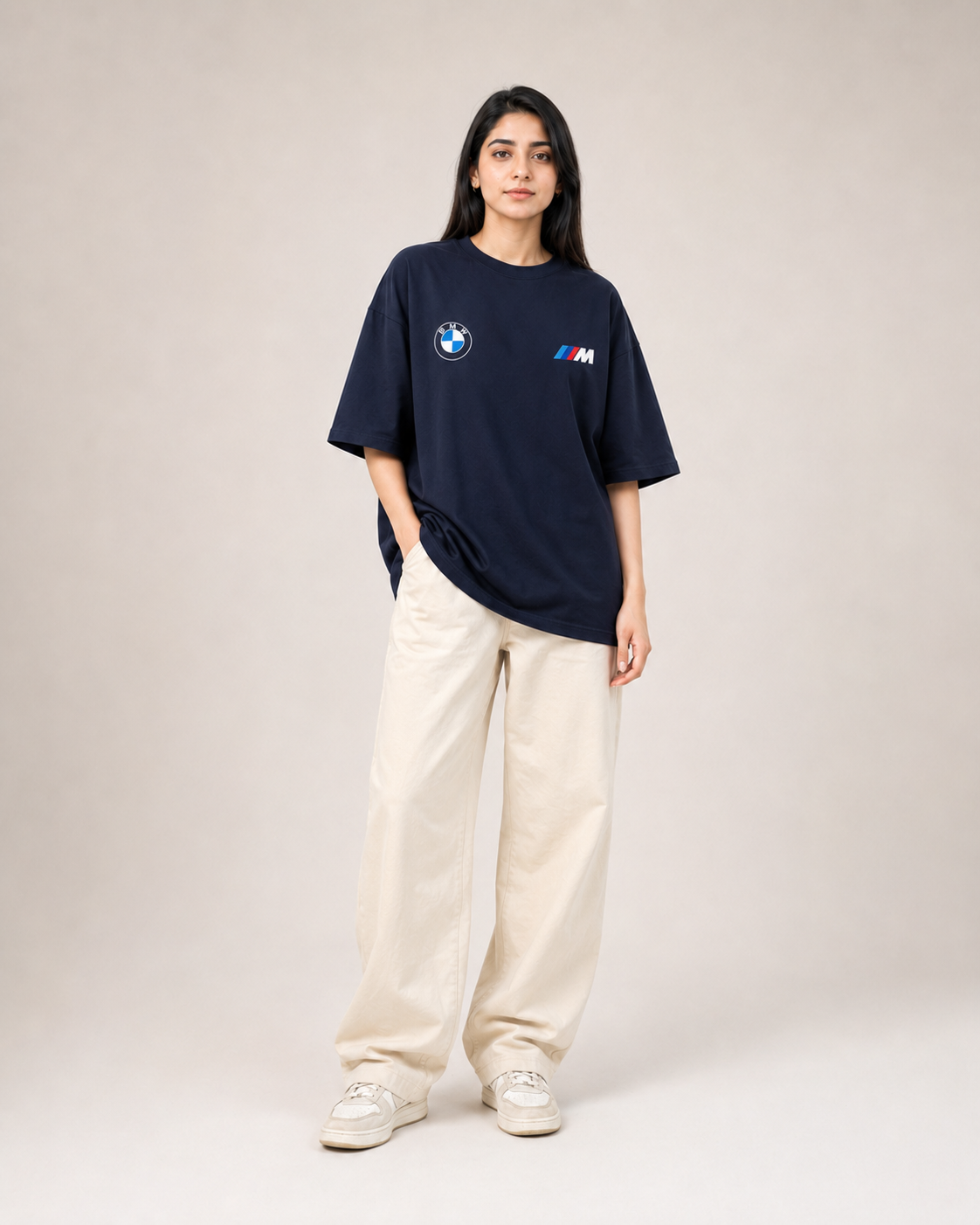 BMW M Graphic Oversized T-Shirt – Black