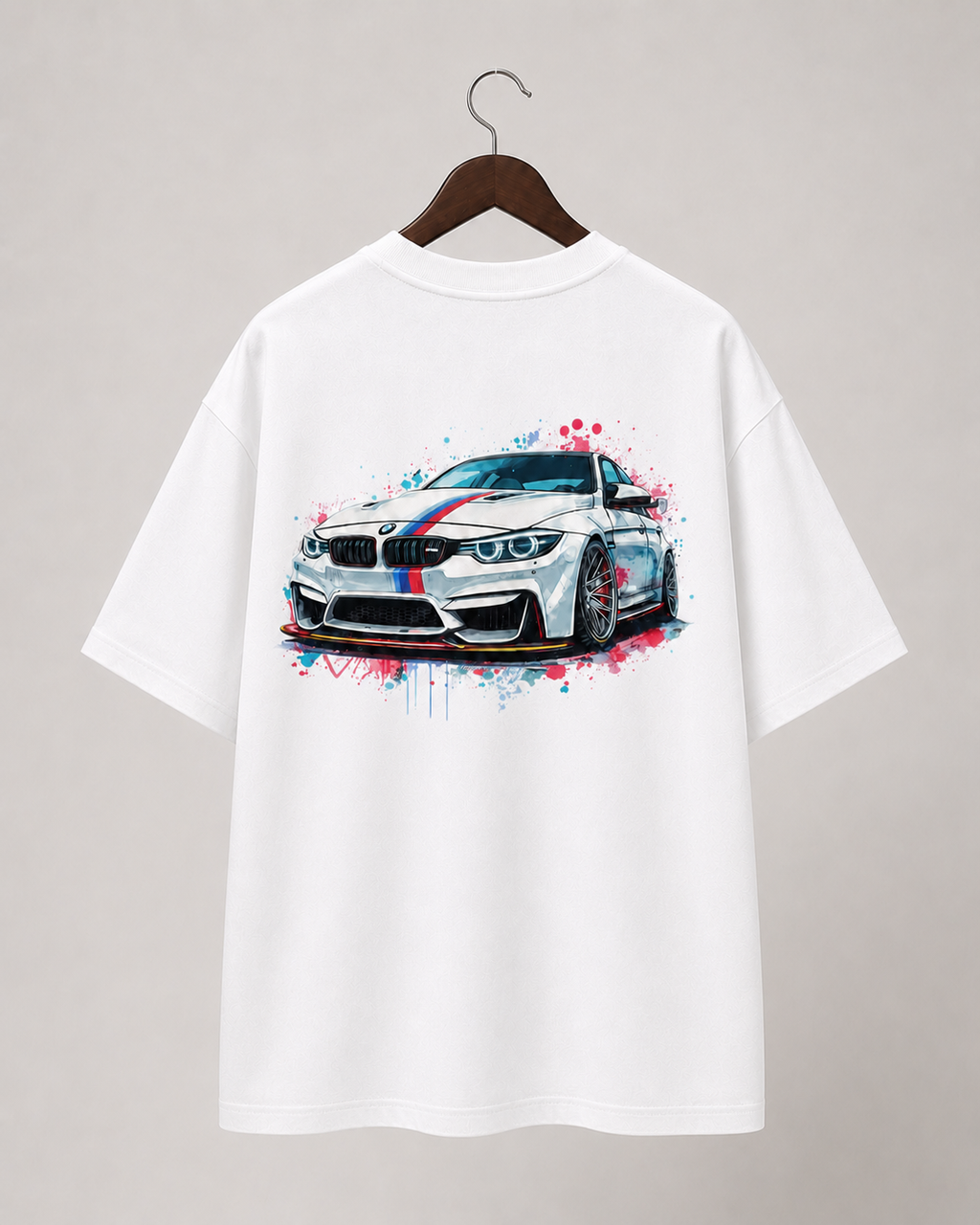 BMW M Graphic Oversized T-Shirt – White
